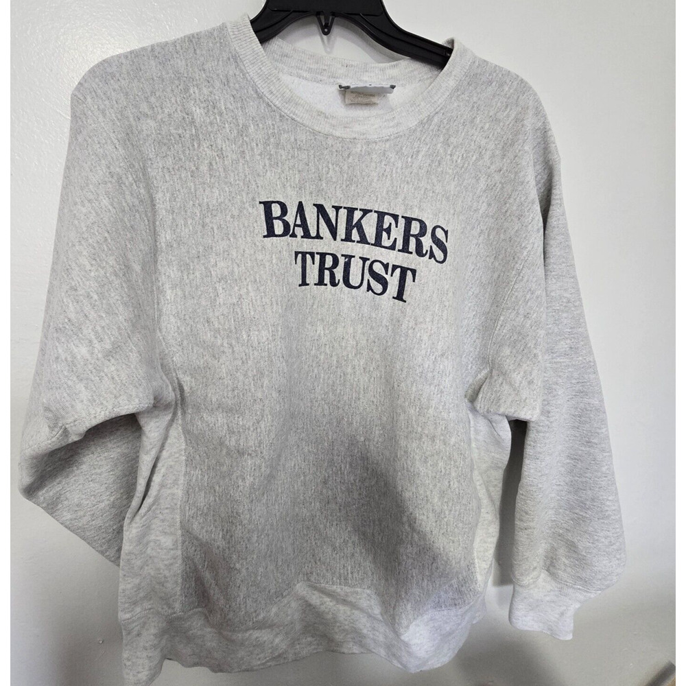 Vintage 90’s Lee Cross Grain Sweater XL Men‎ Bankers Trust
